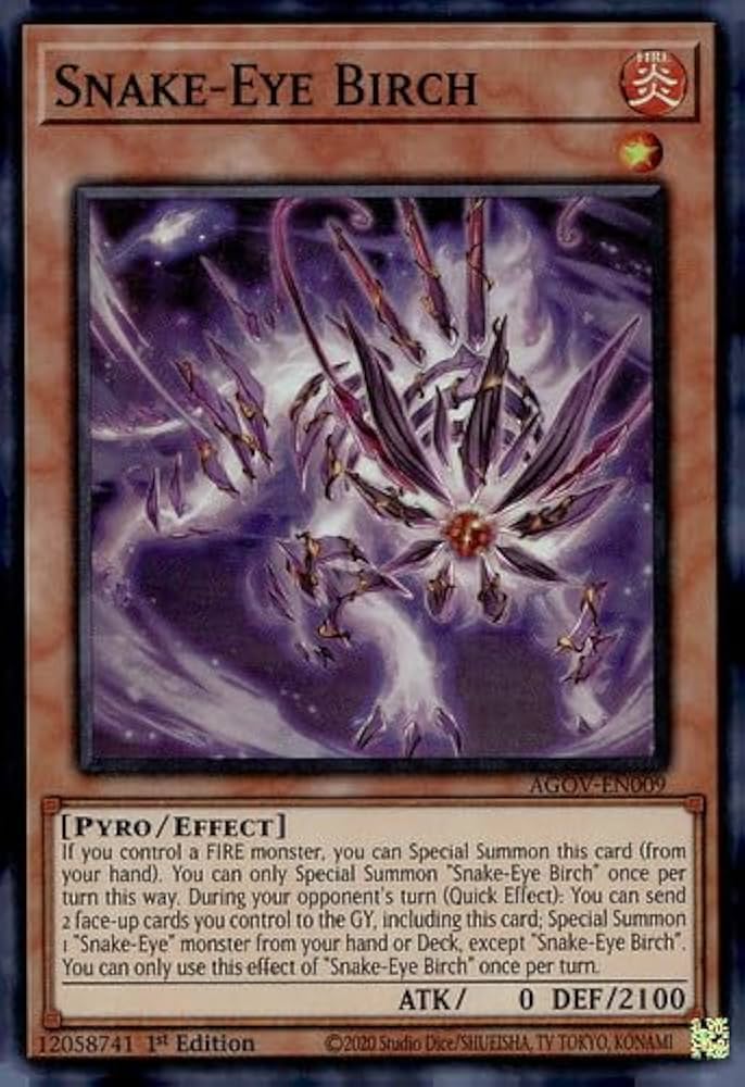 Amazon.com: Snake-Eye Birch - AGOV-EN009 - Super Rare - 1st